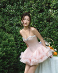 LANE CI - BLOOM DRESS / Pink
