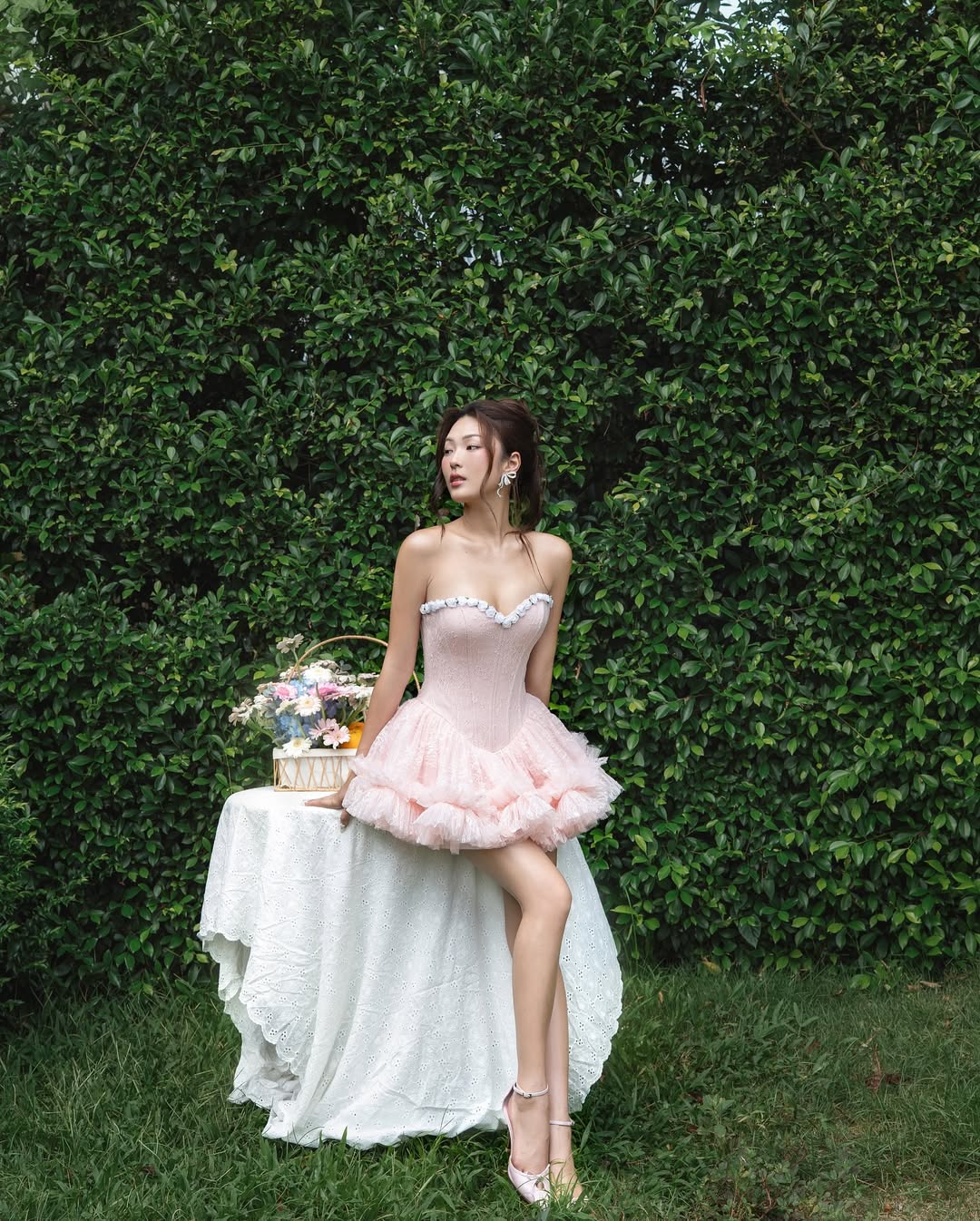 LANE CI - BLOOM DRESS / Pink