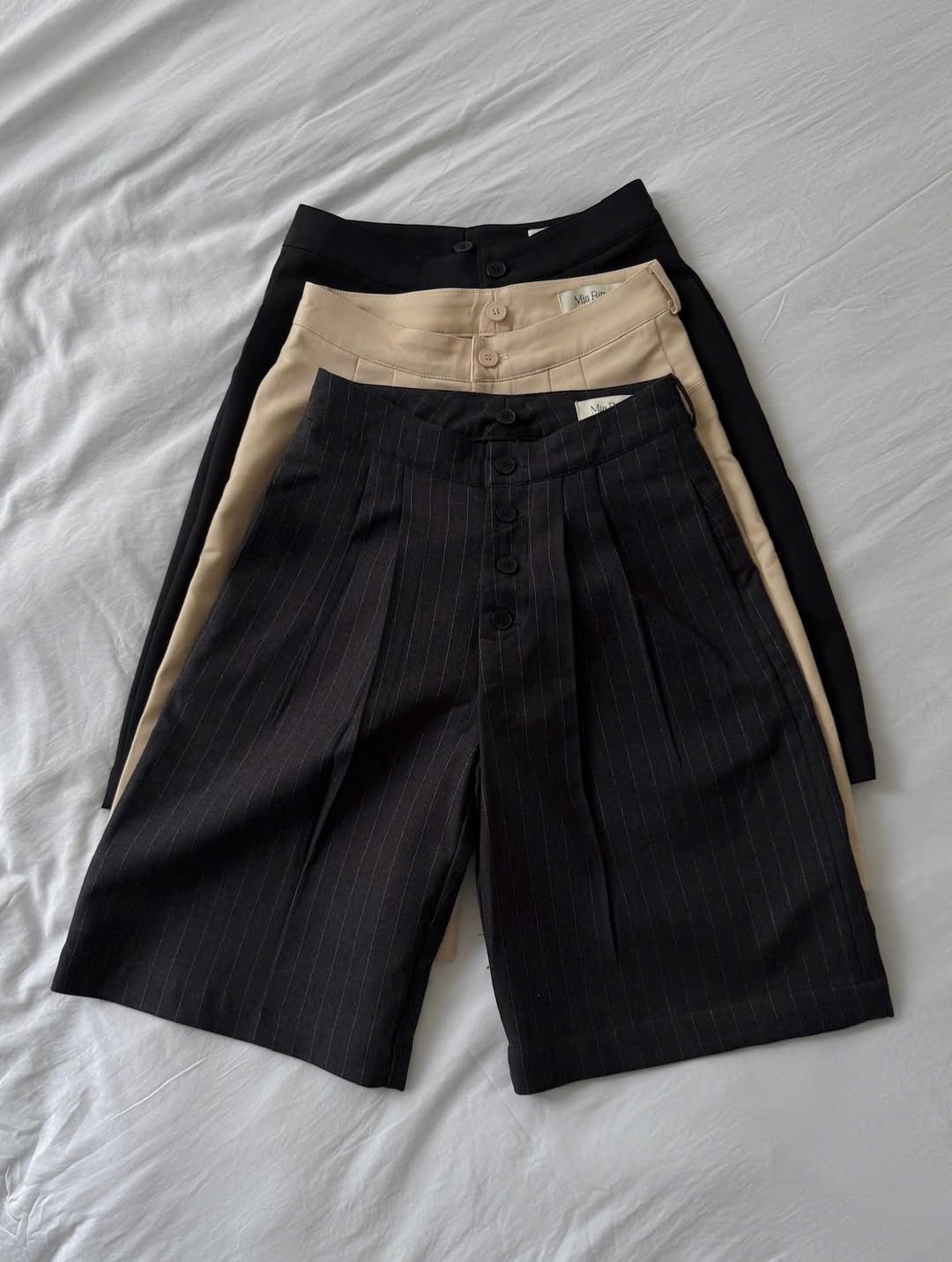 Mia Ritta - Carol Pants / Dark Grey Stripe