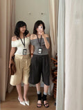 Mia Ritta - Carol Pants / Dark Grey Stripe