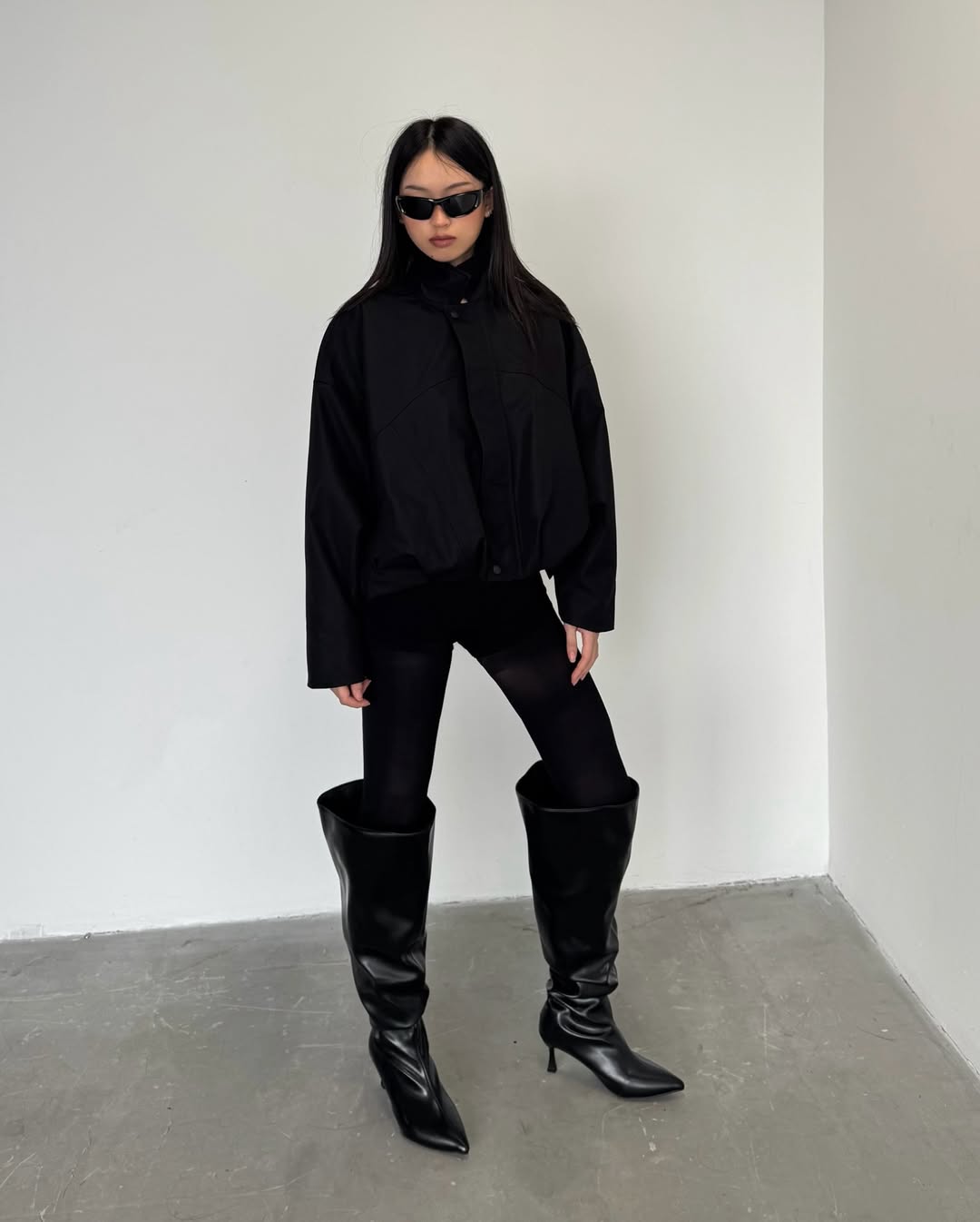 Sagittarius.A+ - Crafted Puffy Bomber / Black