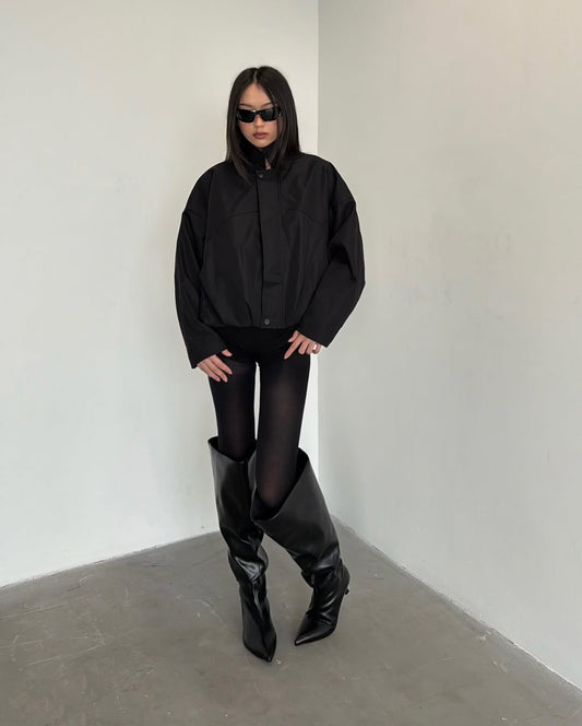 Sagittarius.A+ - Crafted Puffy Bomber / Black (Dispatch in 48hrs)