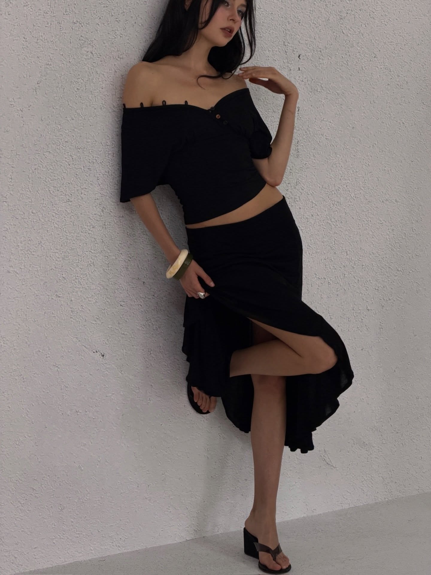 Mia Ritta - Ocena Midi Skirt / Black