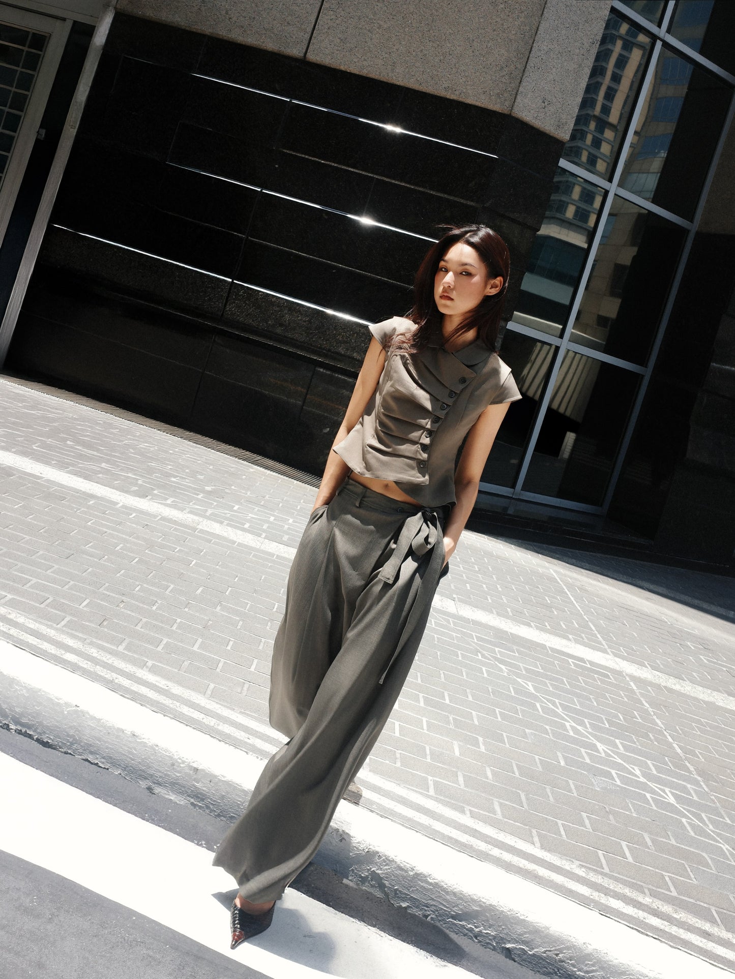 MELANCHOLY - Loren Pleat Trousers