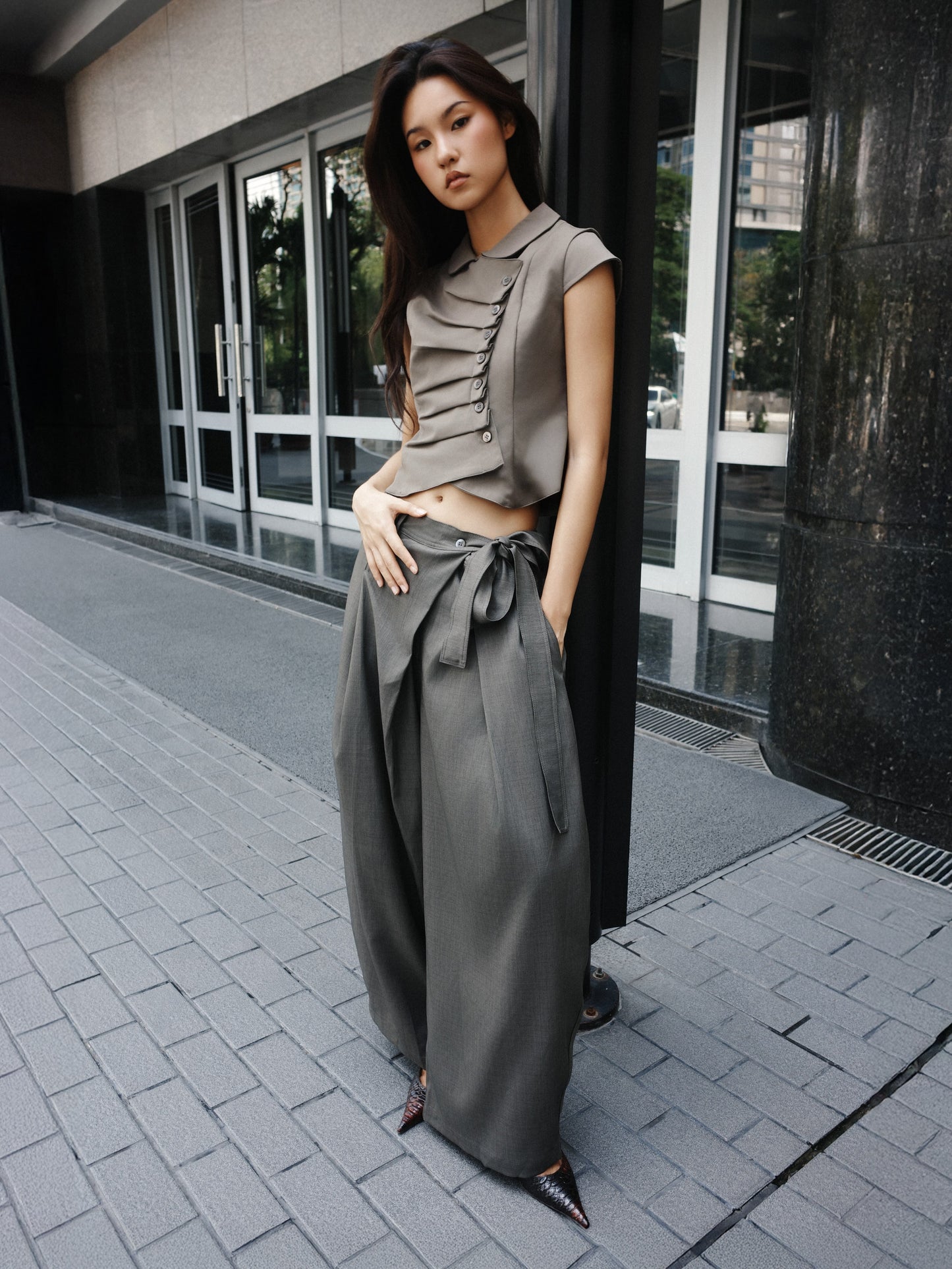 MELANCHOLY - Loren Pleat Trousers