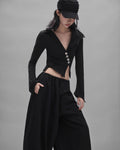 Sagittarius.A+ - Galleria Button Top / Black