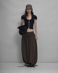 Sagittarius.A+ - Kaelis Ruched Balloon Pants / Brown