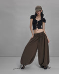 Sagittarius.A+ - Kaelis Ruched Balloon Pants / Brown