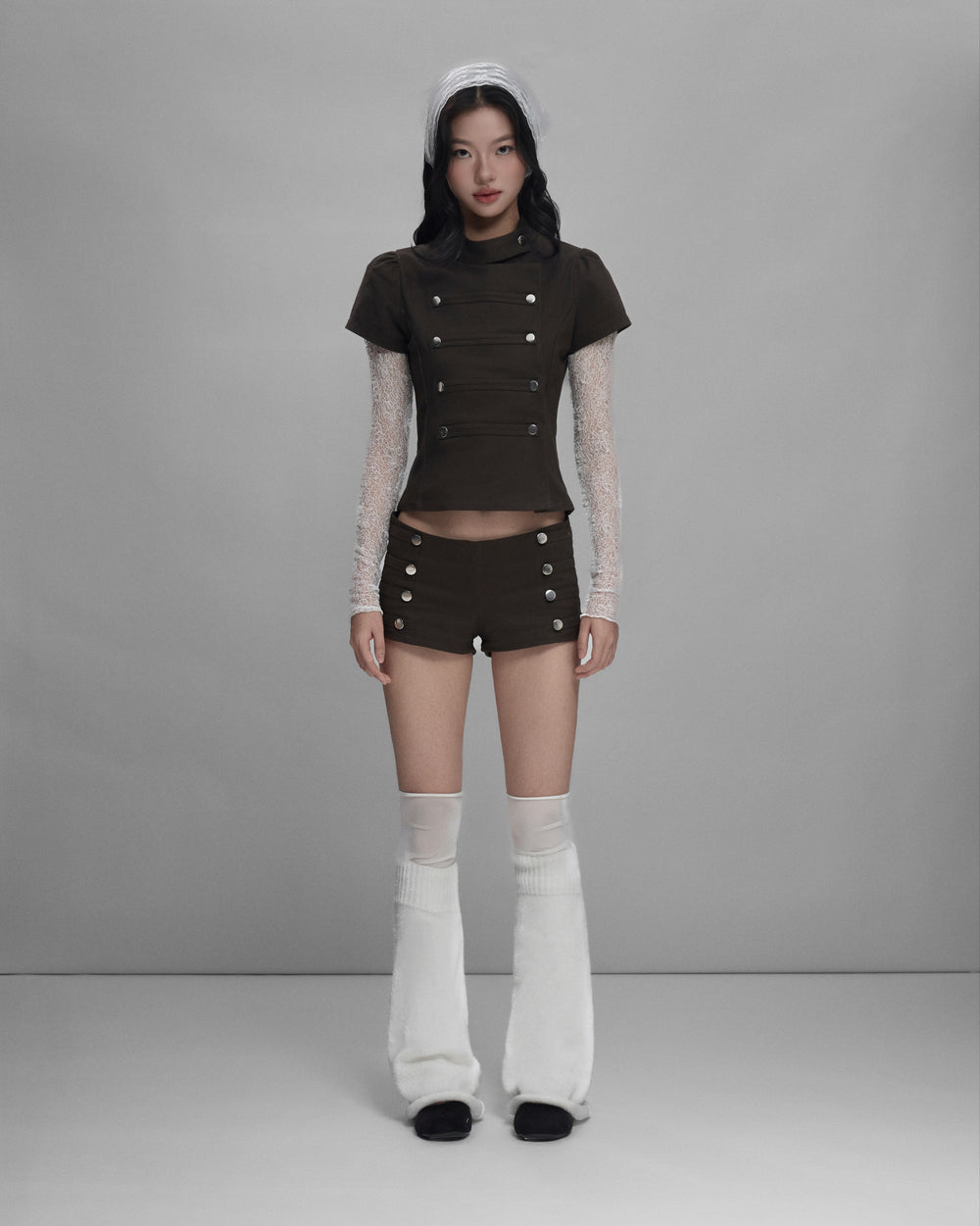 Sagittarius.A+ - Orelis Button Shorts / Brown