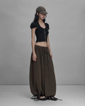 Sagittarius.A+ - Kaelis Ruched Balloon Pants / Brown