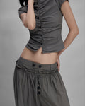 Sagittarius.A+ - Karlina Ruched Top / Grey