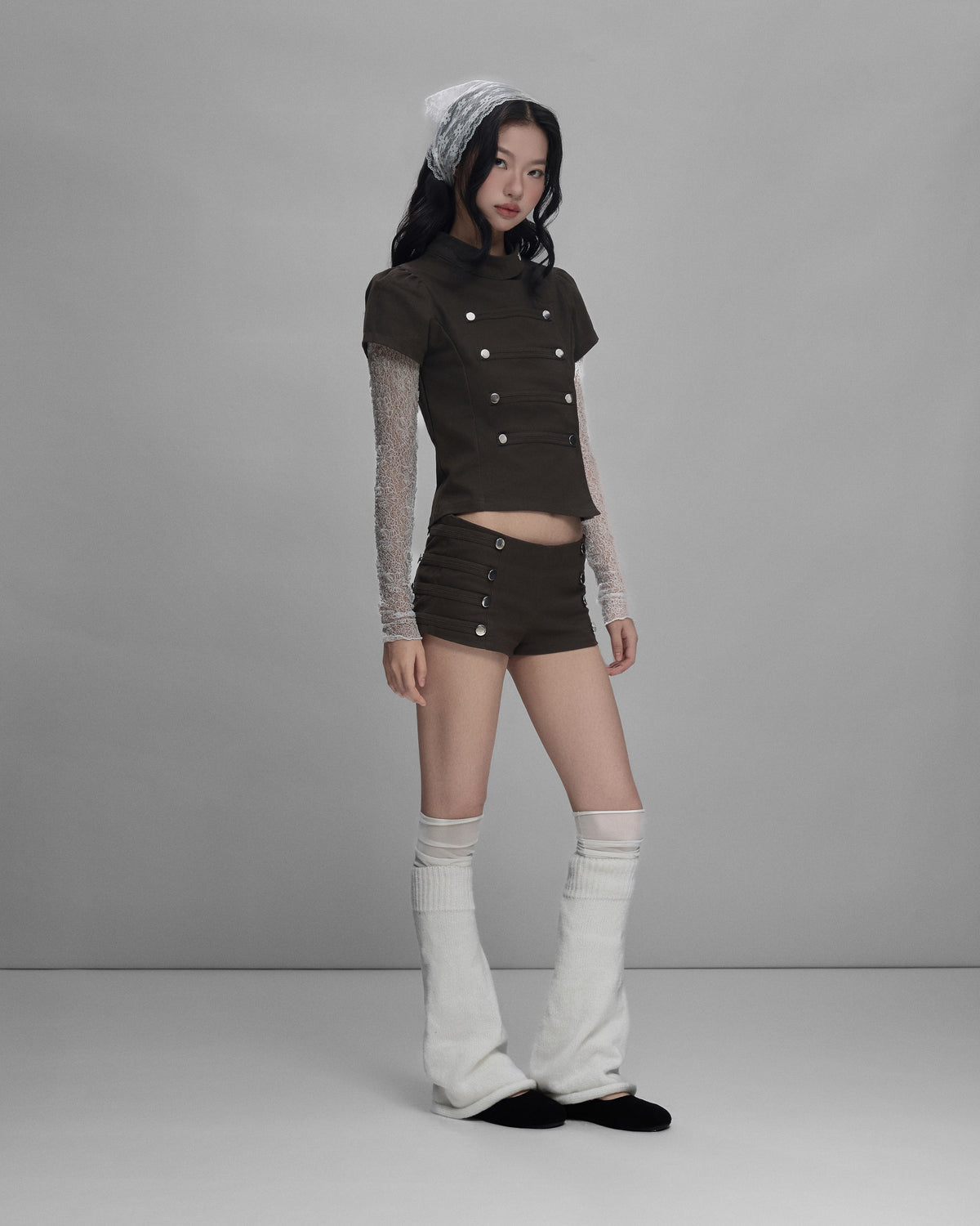 Sagittarius.A+ - Orelis Button Shorts / Brown