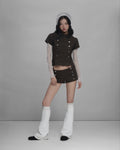 Sagittarius.A+ - Orelis Button Top / Brown