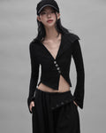 Sagittarius.A+ - Galleria Button Top / Black