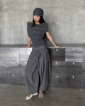 Sagittarius.A+ - Kaelis Ruched Balloon Pants / Grey