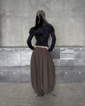 Sagittarius.A+ - Kaelis Ruched Balloon Pants / Brown