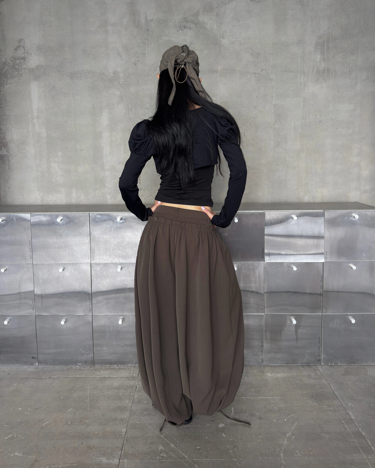 Sagittarius.A+ - Kaelis Ruched Balloon Pants / Brown
