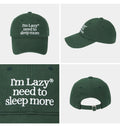 LAZY - Sleep More Washing Ball Cap Green (DISPATCH IN 48HRS)