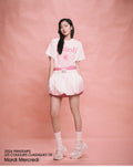 MARDI MERCREDI -  TSHIRT FLOWERMARDI_WHITE PINK