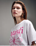 MARDI MERCREDI -  TSHIRT FLOWERMARDI_WHITE PINK