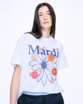 MARDI MERCREDI -  TSHIRT FLOWERMARDI BLOSSOM_HEATHER NAVY