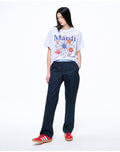 MARDI MERCREDI -  TSHIRT FLOWERMARDI BLOSSOM_HEATHER NAVY