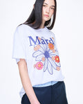 MARDI MERCREDI -  TSHIRT FLOWERMARDI BLOSSOM_HEATHER NAVY