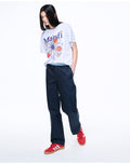 MARDI MERCREDI -  TSHIRT FLOWERMARDI BLOSSOM_HEATHER NAVY