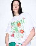 MARDI MERCREDI -  TSHIRT FLOWERMARDI BLOSSOM_WHITE GREEN