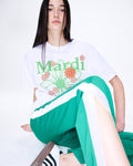 MARDI MERCREDI -  TSHIRT FLOWERMARDI BLOSSOM_WHITE GREEN