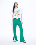 MARDI MERCREDI -  TSHIRT FLOWERMARDI BLOSSOM_WHITE GREEN