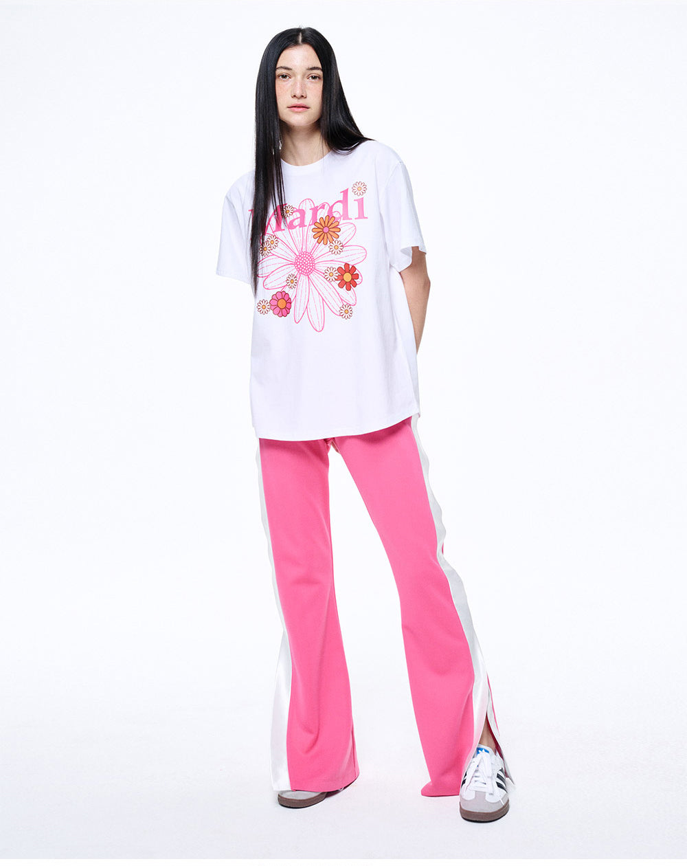 MARDI MERCREDI -  TSHIRT FLOWERMARDI BLOSSOM_WHITE PINK