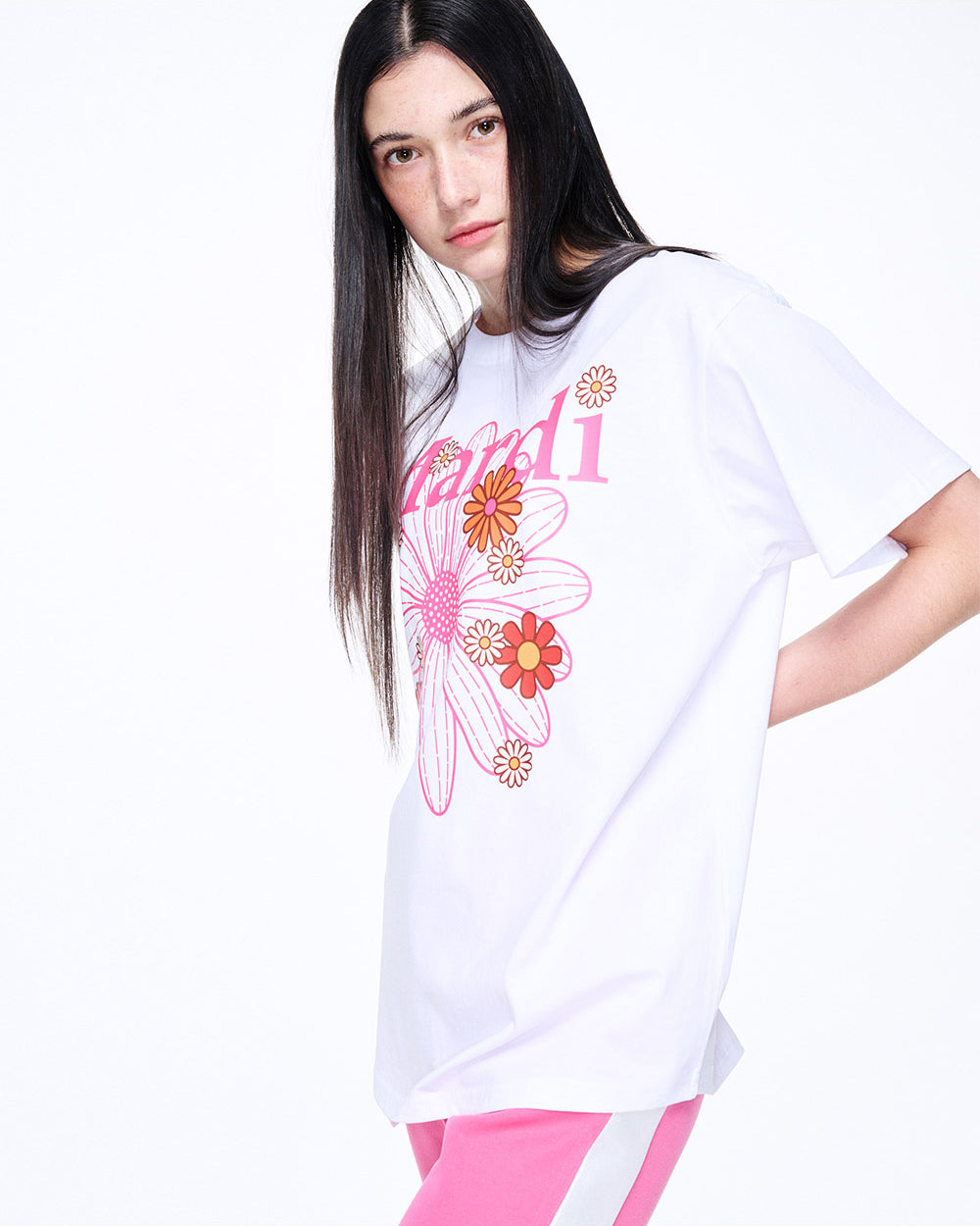 MARDI MERCREDI -  TSHIRT FLOWERMARDI BLOSSOM_WHITE PINK