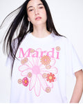 MARDI MERCREDI -  TSHIRT FLOWERMARDI BLOSSOM_WHITE PINK