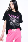 MARDI MERCREDI -  TSHIRT FLOWERMARDI GRADATION_BLACK PINK