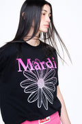 MARDI MERCREDI -  TSHIRT FLOWERMARDI GRADATION_BLACK PINK