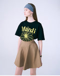 MARDI MERCREDI -  TSHIRT FLOWERMARDI_BLACK YELLOW