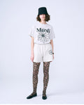 MARDI MERCREDI -  TSHIRT FLOWERMARDI_OATMEAL BLACK