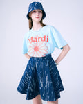 MARDI MERCREDI -  TSHIRT FLOWERMARDI_SKY RED