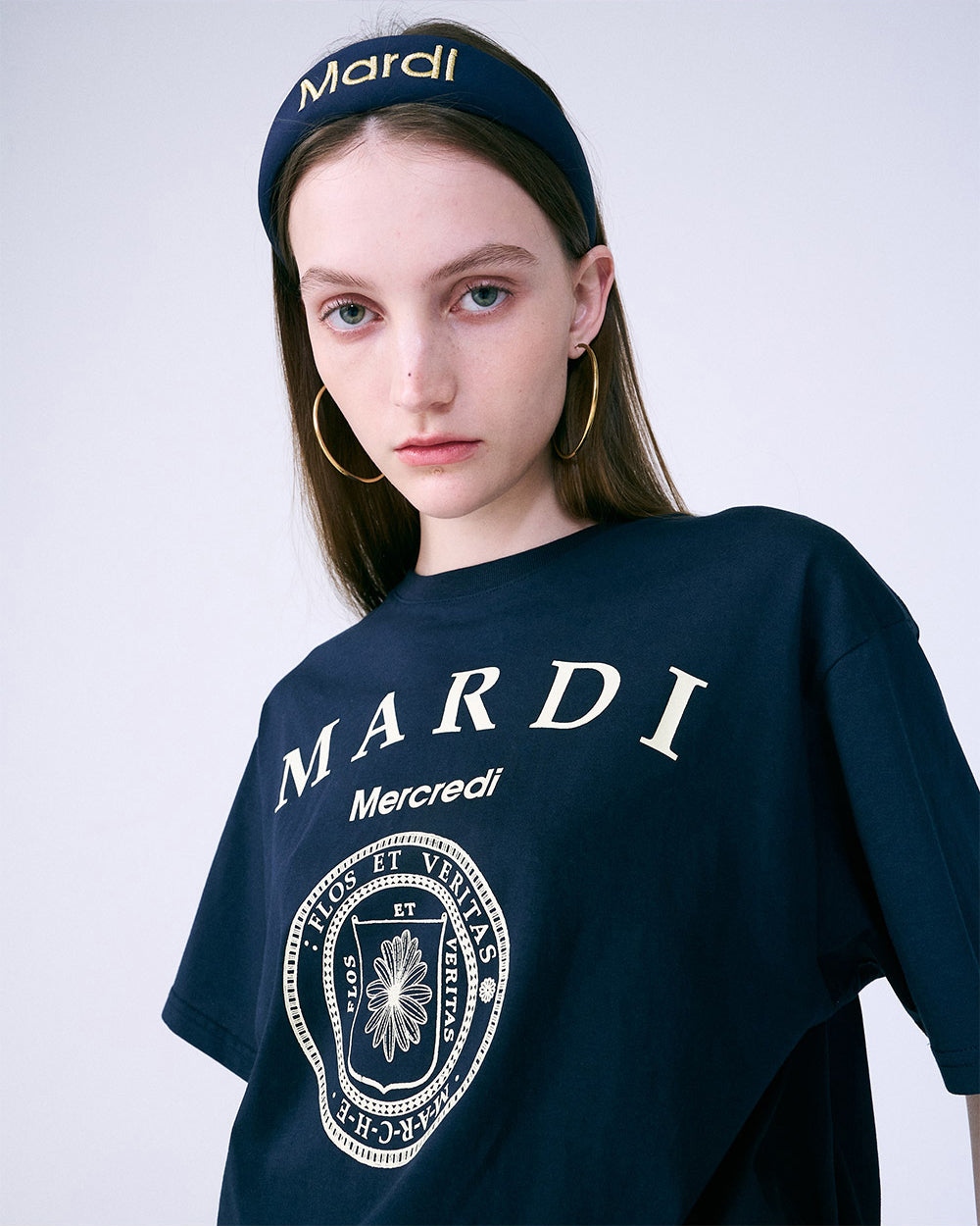 MARDI MERCREDI -  TSHIRT UNIV_NAVY CREAM