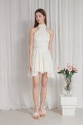 PAIN OR PLEASURE -  LYNN HALTER DRESS ivory