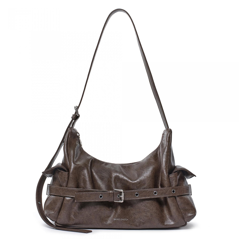 SAMO ONDOH - belt mondo bag M veg cocoa