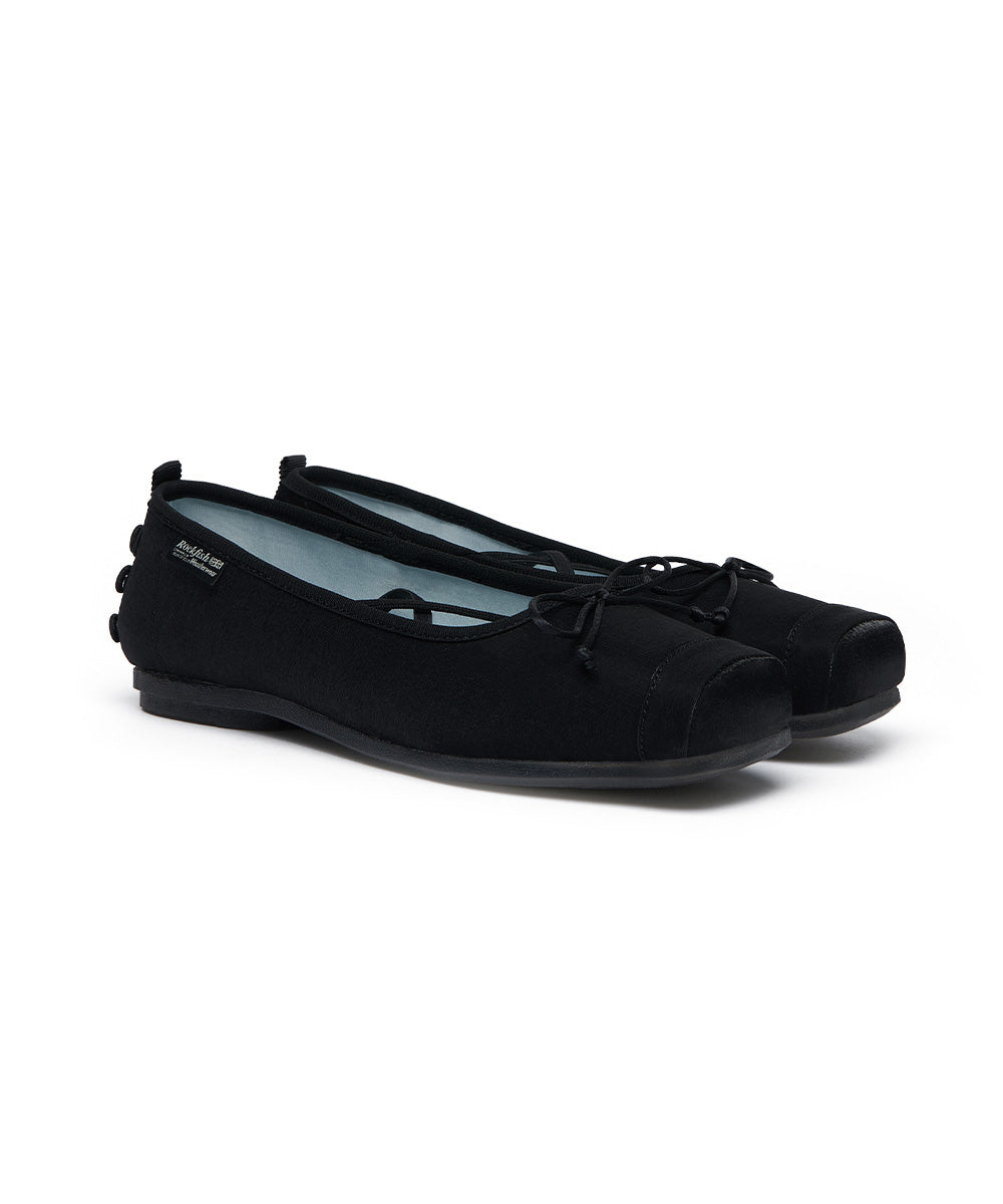 ROCKFISH WEATHERWEAR - TOE CAP BALLET FLATS / BLACK