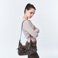 SAMO ONDOH - belt mondo bag M veg cocoa