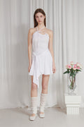 PAIN OR PLEASURE -  ORCHID TUBE DRESS white