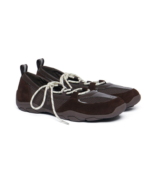 ROCKFISH WEATHERWEAR - NICOLE WEAVING LACEUP SNEAKERS - CHOCO (Dispatch in 48hrs)