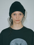 MARGESHERWOOD - RIBBON LOGO KNIT BEANIE_black