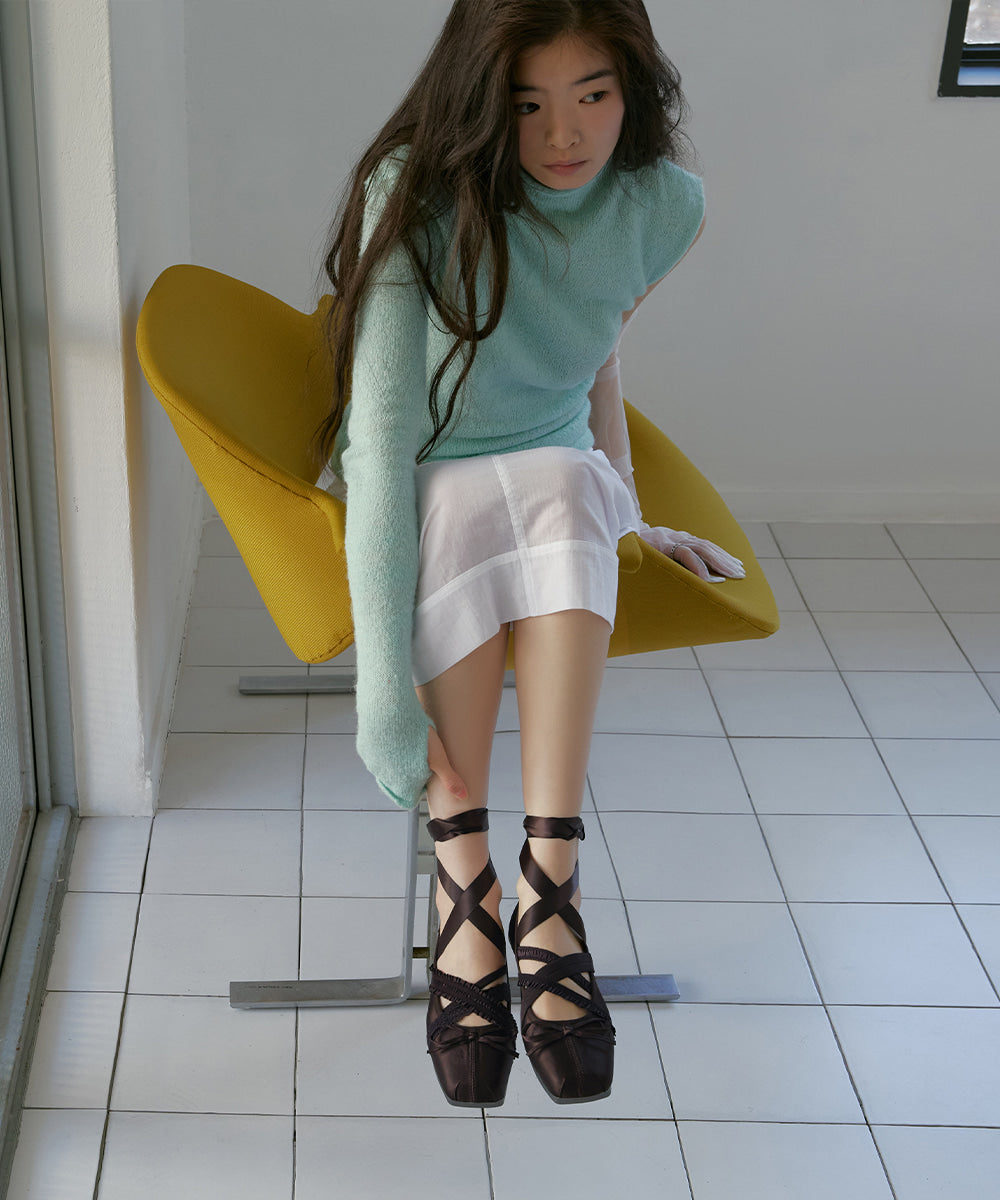 ROCKFISH WEATHERWEAR - BANDING BALLET FLATS / BROWN