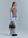 MARGESHERWOOD - ‘OUTPOCKET HOBO_washed brown pull-up