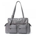 SAMO ONDOH - pocket utility bag L goat gray